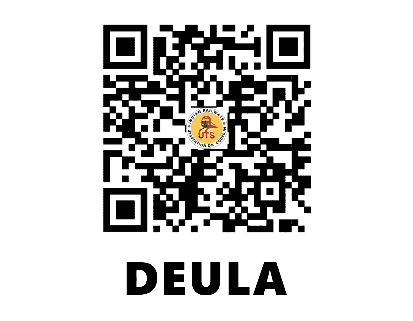 UTS QR Code for DEULA - D (ER - WEST BENGAL)